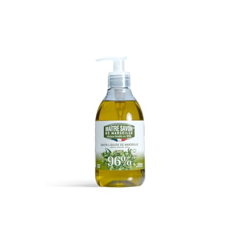 Maître Savon de Marseille - Flüssige Marseille-Seife mit Olivenöl - 300ml - Sanfte Reinigung - 96% Natürliche Inhaltsstoffe