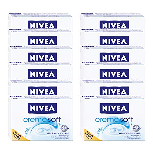 NIVEA Creme Soft Creme Seife, 12er Pack (12 x 100 g) Handwäsche reinigt sanft und pflegt Ihre Haut, Handseife schützt Ihre Hände beim Waschen