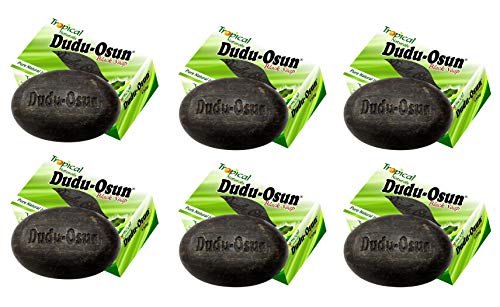 Dudu Osun Afrikanische Schwarze Seife, 150 g, natürlich und rein, 6 Stück